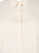 Langes gestreiftes Baumwollhemd, White/Natrual Stripe, Packshot image number 2