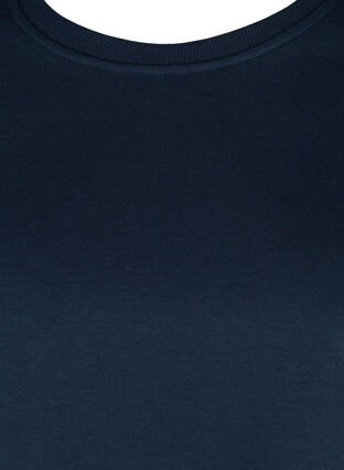 Cropped Sweatshirt mit Rundhals, Navy Blazer, Packshot image number 2