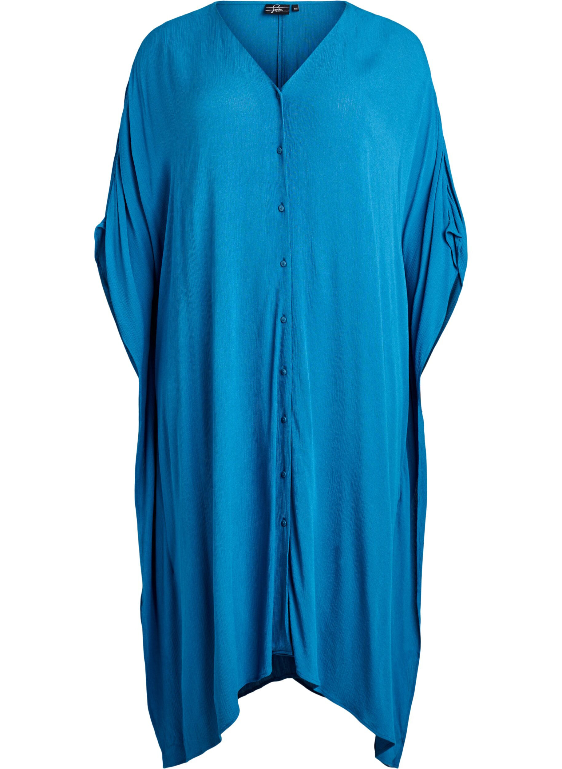 Kaftan-Strandkleid mit Kn&ouml;pfen