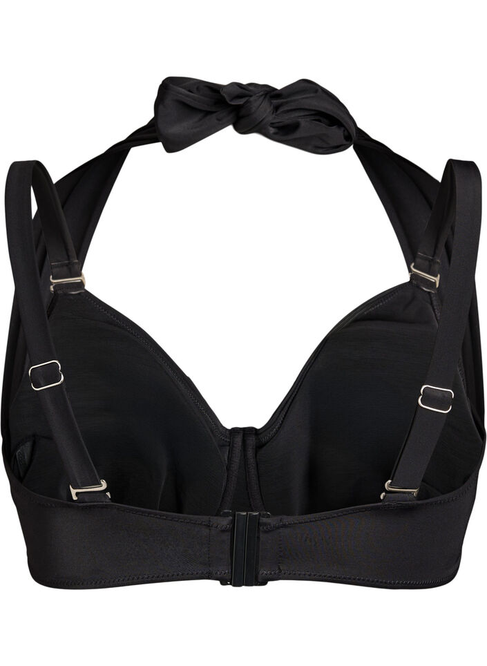 Bikini Top mit B&uuml;gel und Neckholder, Schwarz, Packshot image number 1