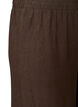 Hose aus Leinen und Viskose mit weitem Bein, Braun, Packshot image number 2