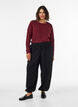 Hoch taillierte Ballonhose aus Jersey, Schwarz, Model image number 0