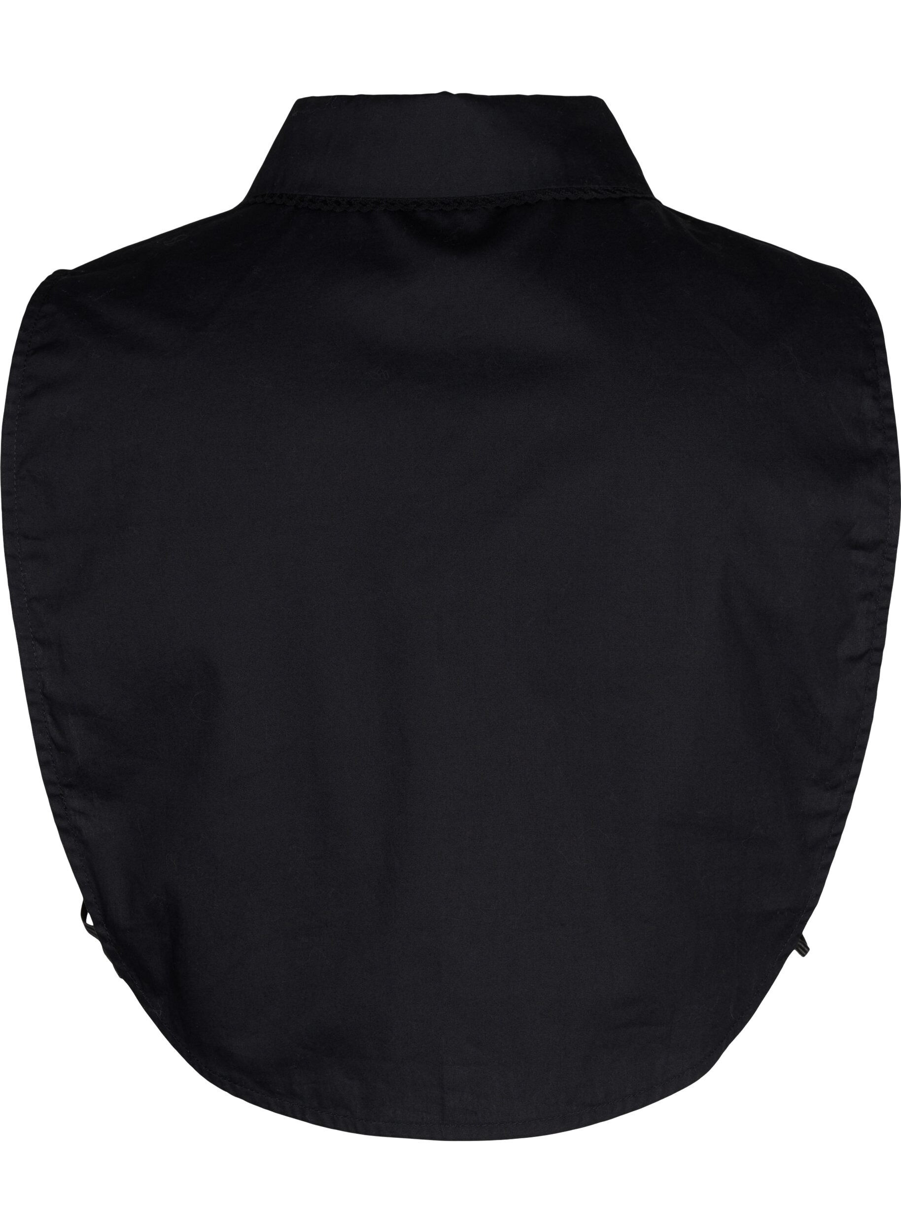 Zizzi Kragen mit Spitzenband, Black, Packshot image number 1