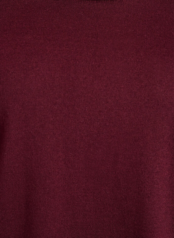 Fein gestrickte Bluse mit kurzen &Auml;rmeln, Rot, Packshot image number 2