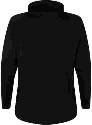 Sweatshirt mit hohem Kragen, Black, Packshot image number 1