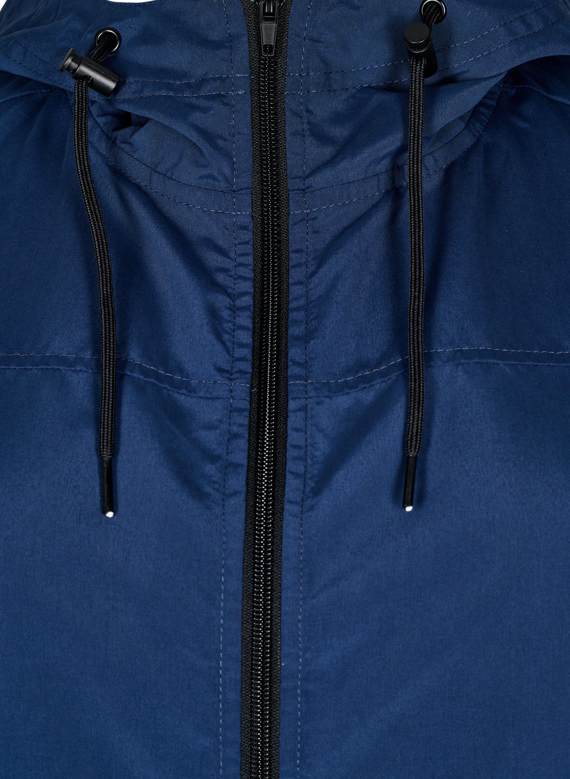 Zizzi FLASH - Leichter Parka mit Kapuze, Blau, Packshot image number 2