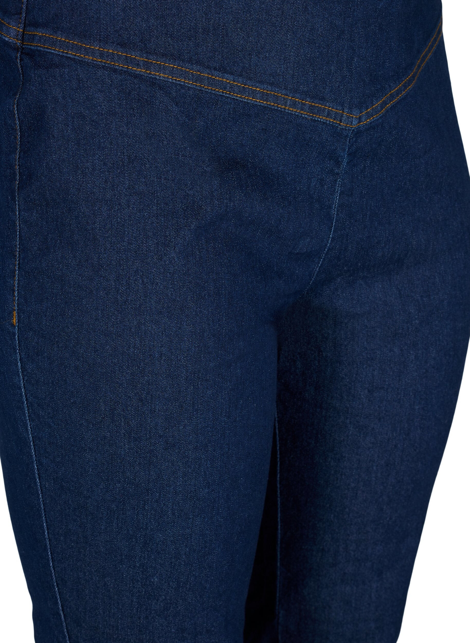 Zizzi Dehnbare Baumwollmischung Jeggings, Dark blue, Packshot image number 2