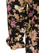 Midikleid mit gebl&uuml;mtem Print und abnehmbarem Bindeg&uuml;rtel, Schwarz, Packshot image number 3
