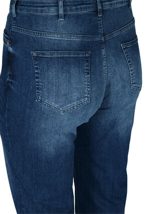 Regular Fit Gemma Jeans mit hoher Taille, Blue denim, Packshot image number 3