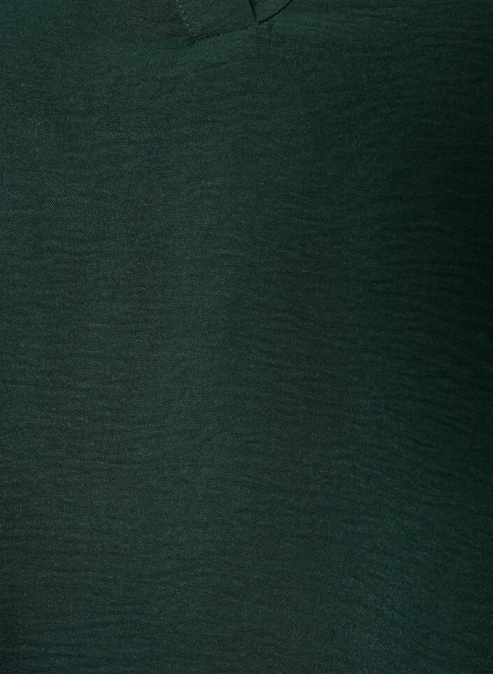 Bluse mit Smockb&uuml;ndchen und V-Ausschnitt, Gr&uuml;n, Packshot image number 2