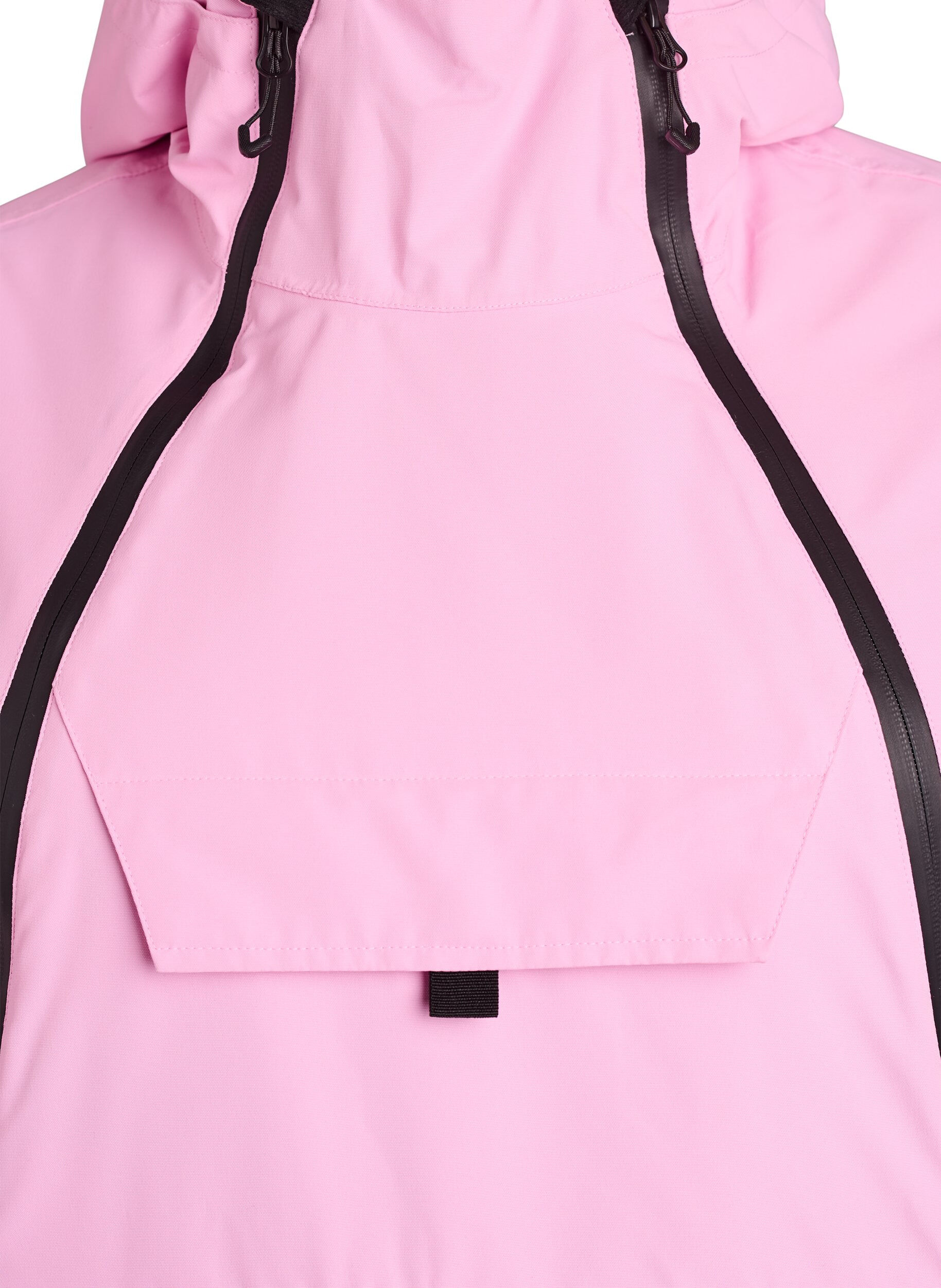 Zizzi Funktionelle Skijacke mit Kapuze, Pink, Packshot image number 2