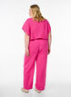 FLASH - Gerade geschnittene Hose mit hoher Taille, Pink, Model image number 1