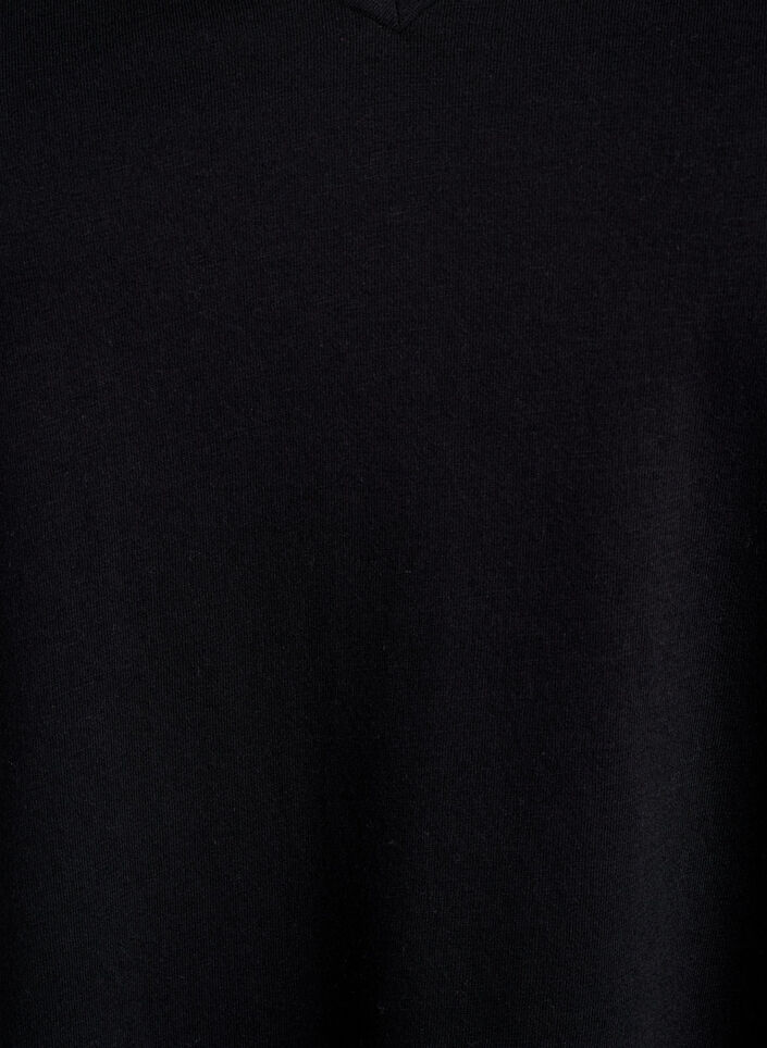 FLASH - 2er-Pack T-Shirts mit V-Ausschnitt, Black/White, Packshot image number 2