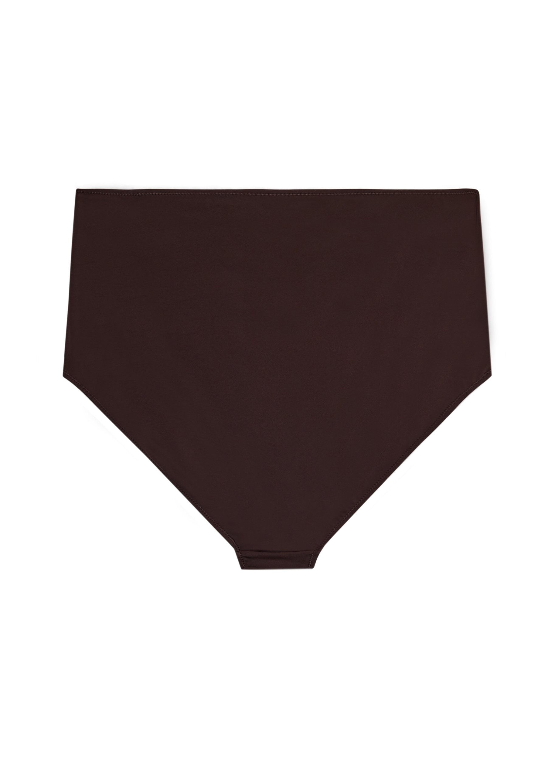 ZizziBikini-Unterteil mit hoher Taille, Braun, Packshot image number 1
