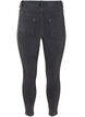 Cropped Amy Jeans mit Rei&szlig;verschluss, Grau, Packshot image number 1