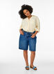 Bluse aus Leinen und Viskose mit 3/4-&Auml;rmeln, Beige, Model image number 1