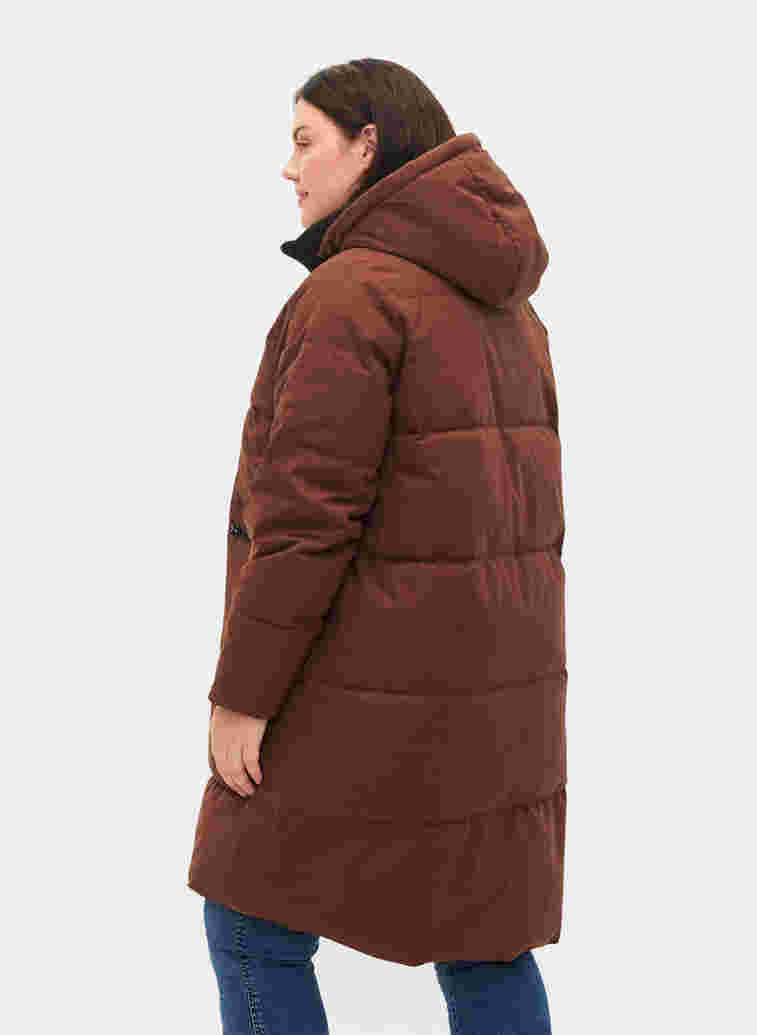 Winterjacke mit abnehmbarer Kapuze, Friar Brown, Model
