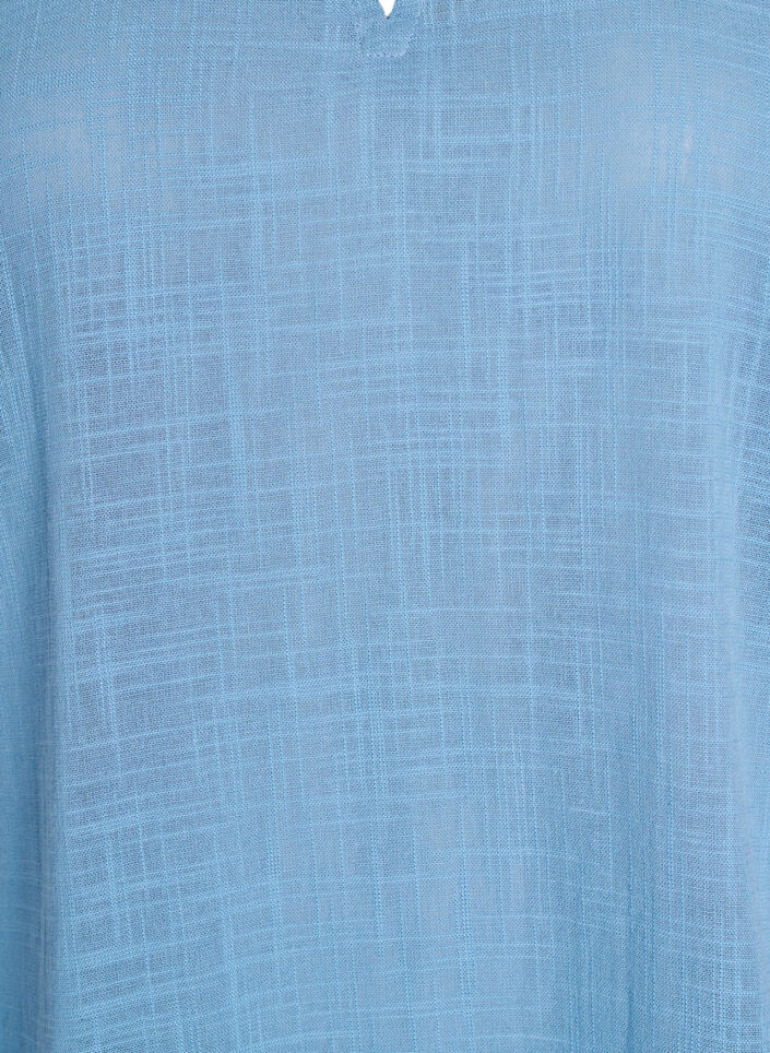 Lockere Bluse mit angeschnittenen &Auml;rmeln, Blau, Packshot image number 2