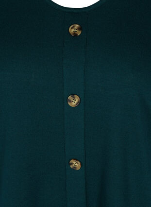 Bluse mit Knöpfen und 3/4-Ärmeln, Ponderosa Pine, Packshot image number 2