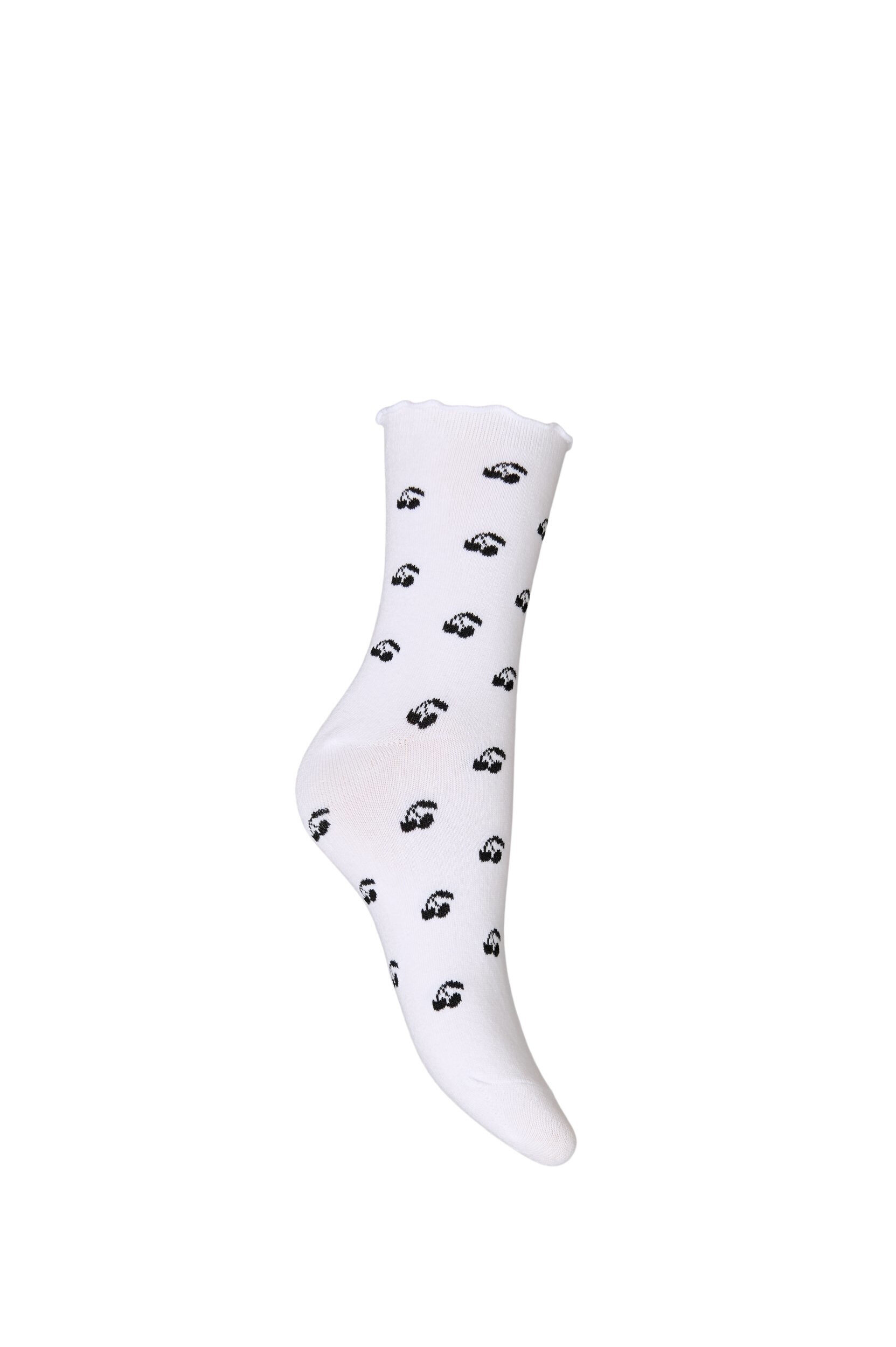 ZizziSocken aus Baumwolle mit Mustern, Wei&szlig;, Packshot image number 1