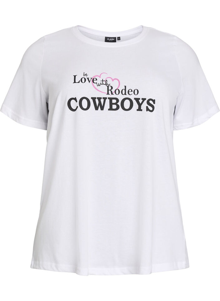 FLASH - T-Shirt mit Print, Weiß, Packshot image number 0