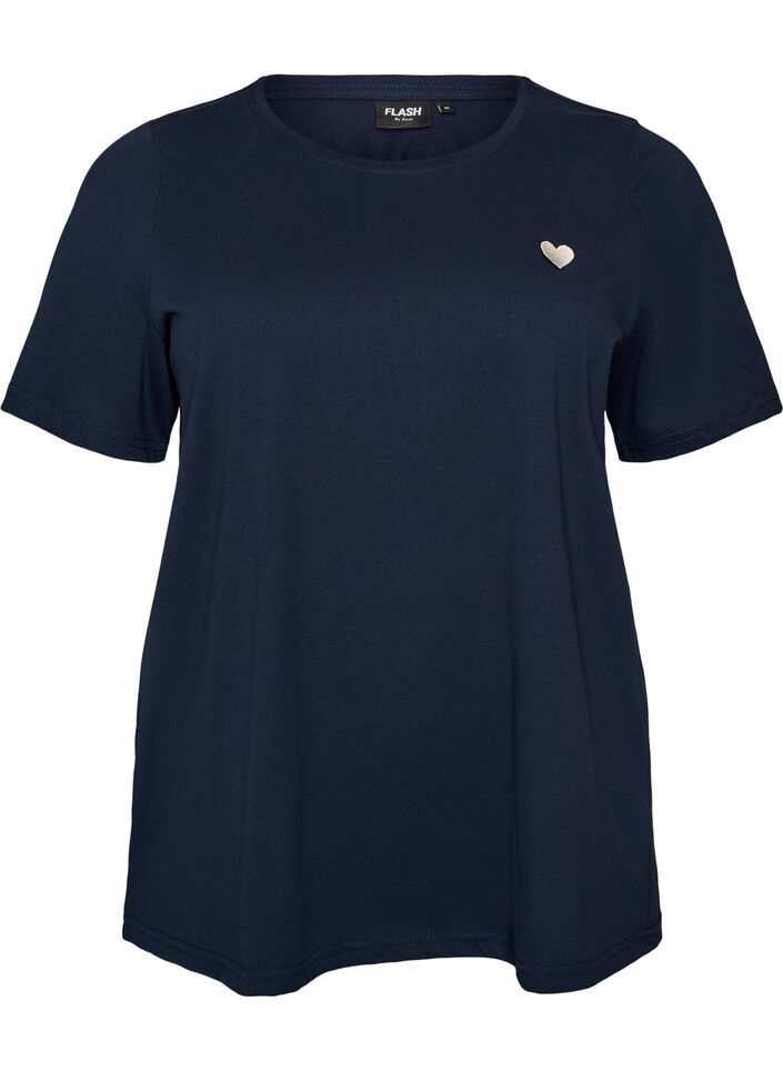 T-Shirt mit Print, Blau, Packshot image number 0