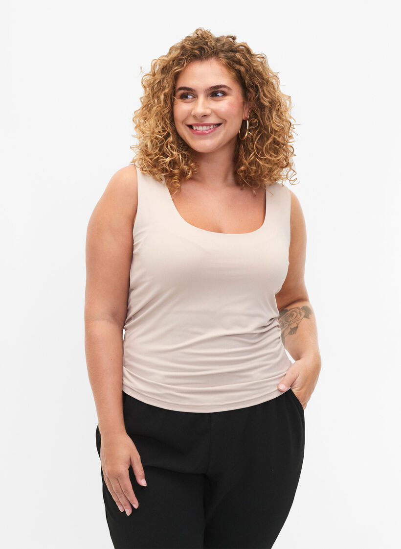 Dehnbares Wende-Top, Silver Gray, Model image number 0