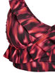 Bikinioberteil mit Print und R&uuml;schendetails, Pink, Packshot image number 2