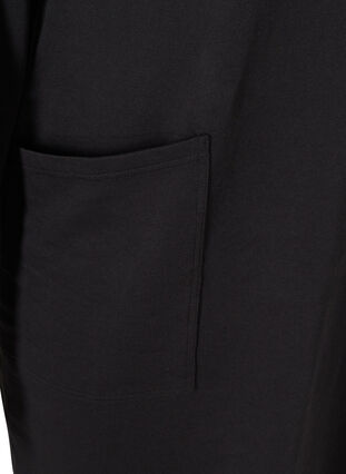 Sweatkleid mit Taschen und Reißverschluss, Black w. Burlwood, Packshot image number 3