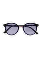 Sonnenbrille mit rundem Glas, Black, Packshot