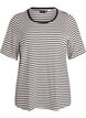 Gestreiftes T-Shirt aus TENCEL&trade; Lyocell, Wei&szlig;, Packshot image number 0