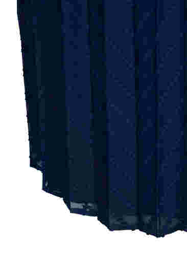 Kurzärmeliges Kleid mit Struktur , Navy Blazer, Packshot image number 3