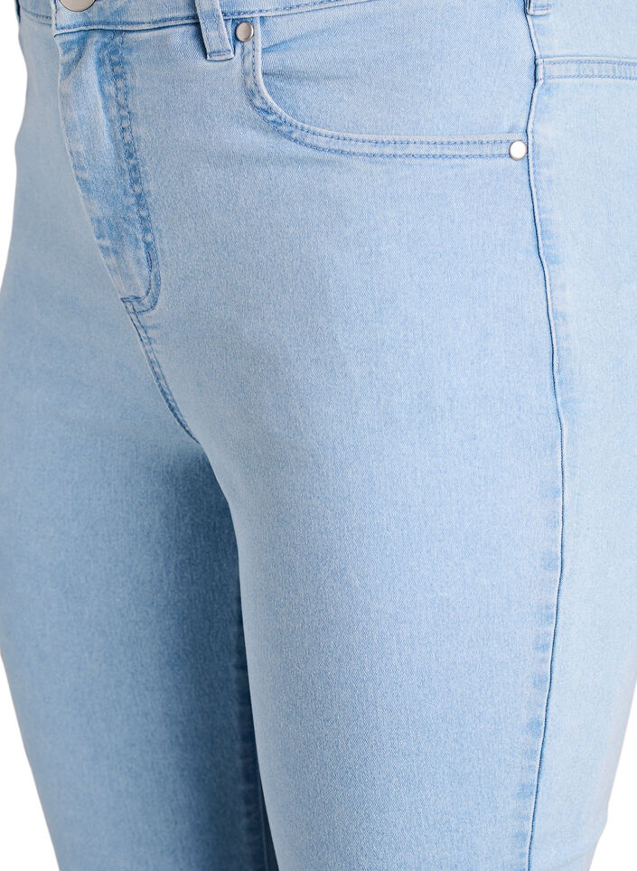 Amy Super Slim Fit Jeans mit hoher Taille, Blau, Packshot image number 2