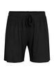 Lockere Shorts aus Viskose mit Ripp, Black, Packshot image number 0