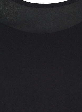 Langarm Bluse mit Smock und Pailletten, Black, Packshot image number 2