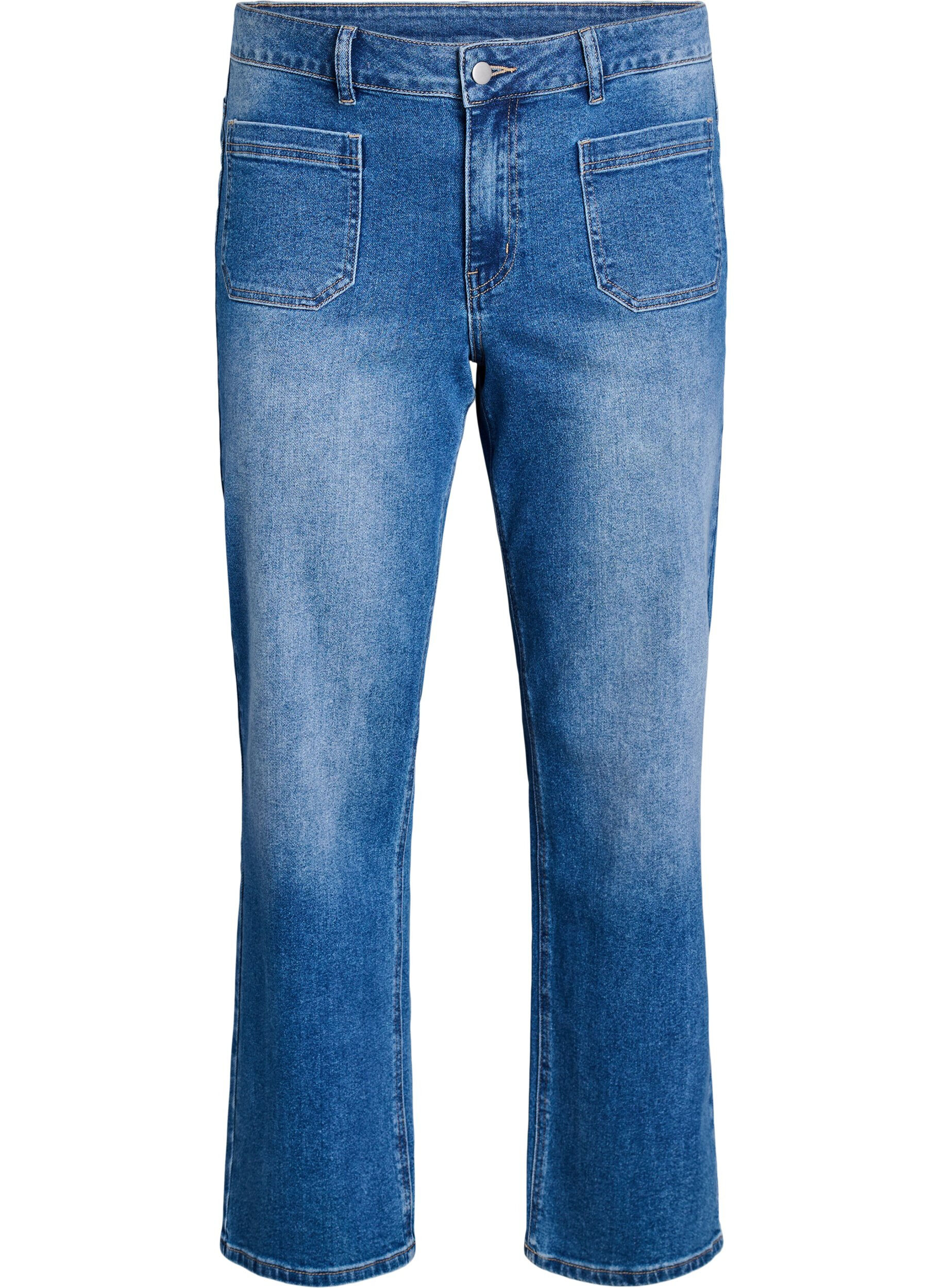 ZizziJeans mit Vordertaschen und geraden Beinen, Blau, Packshot image number 0