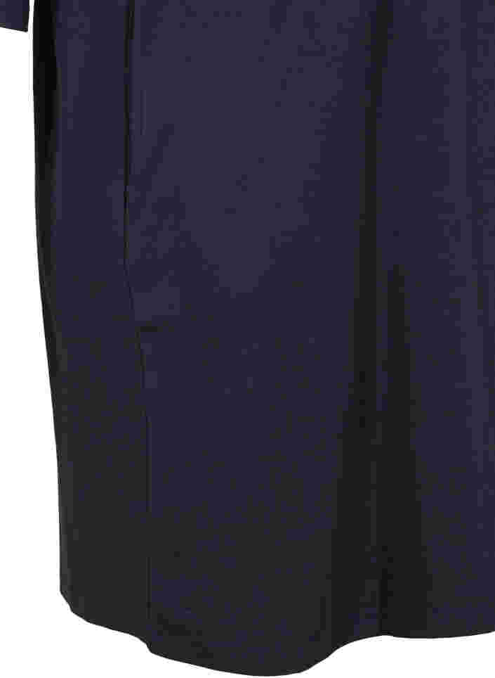 Baumwollkleid mit 3/4-Ärmeln und Taschen, Night Sky, Packshot image number 3