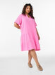 Kurzes A-Linien-Kleid aus Baumwollmusselin, Pink, Model image number 1