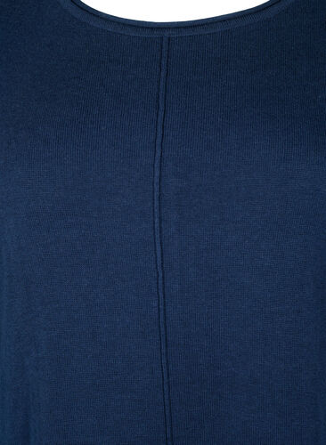 Strickkleid aus Baumwoll-Viskose-Mischung, Dress Blues Mel., Packshot image number 2