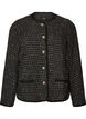 Jacke aus Boucl&eacute; mit goldfarbenen Kn&ouml;pfen, Schwarz, Packshot image number 0