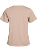 Baumwoll-T-Shirt mit Rundhalsausschnitt, Beige, Packshot image number 1