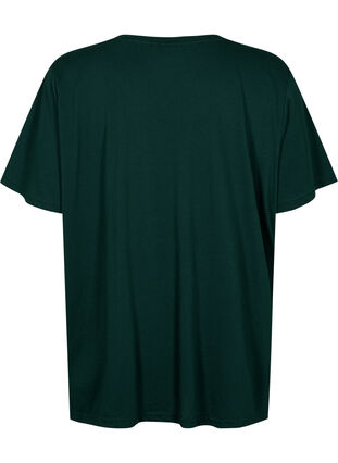 Kurzärmeliges T-Shirt mit V-Ausschnitt, Pine Grove, Packshot image number 1