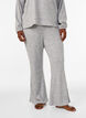 Hose aus Jersey mit Rippstruktur und ausgestelltem Bein, Grau, Model image number 2