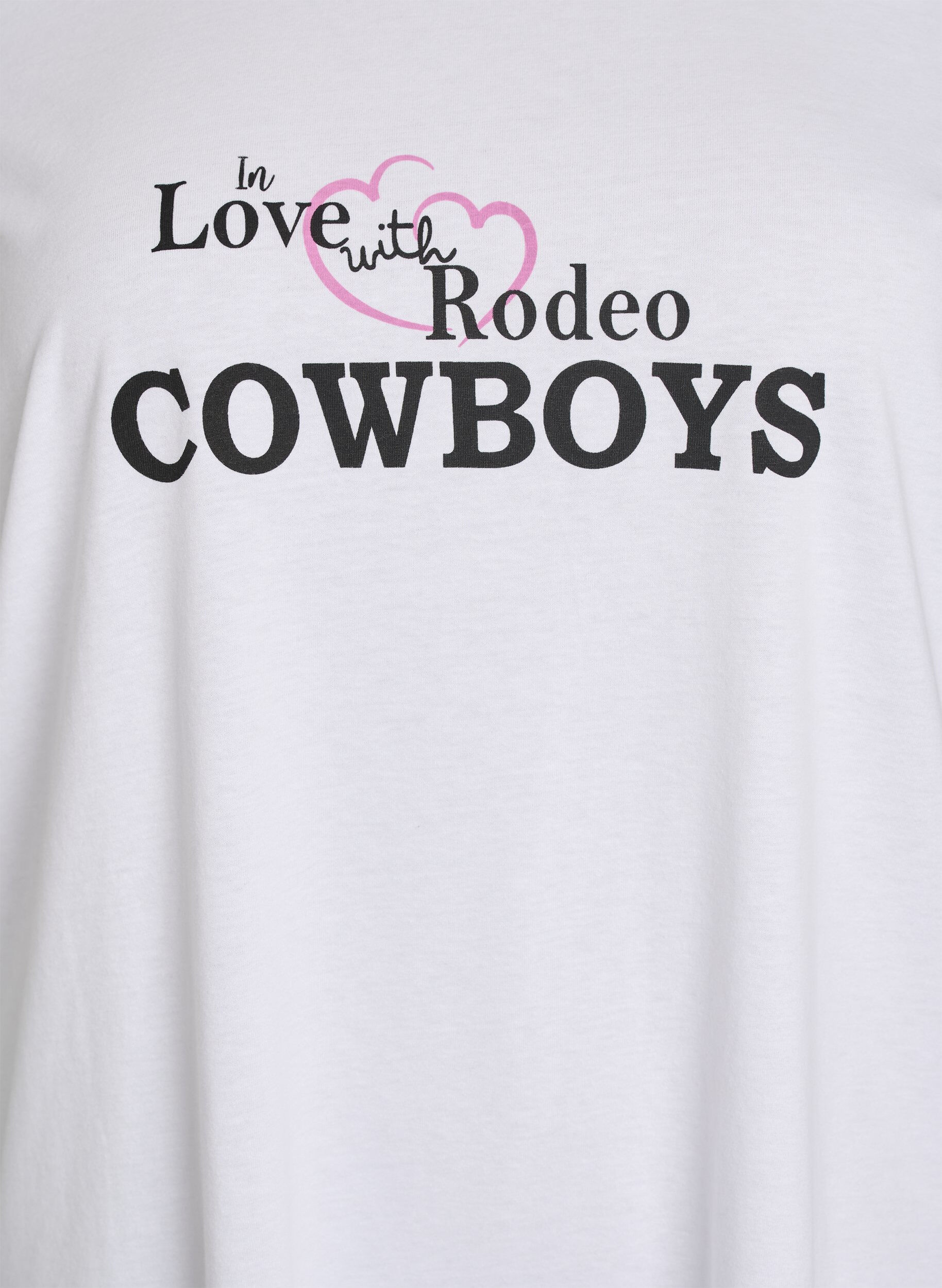 Zizzi T-Shirt mit Print, Wei&szlig;, Packshot image number 2