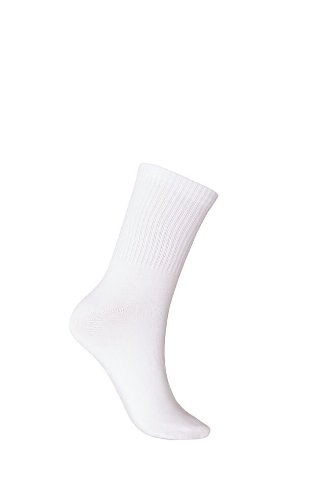 Socken aus Baumwolle mit Mustern, Wei&szlig;, Packshot image number 1