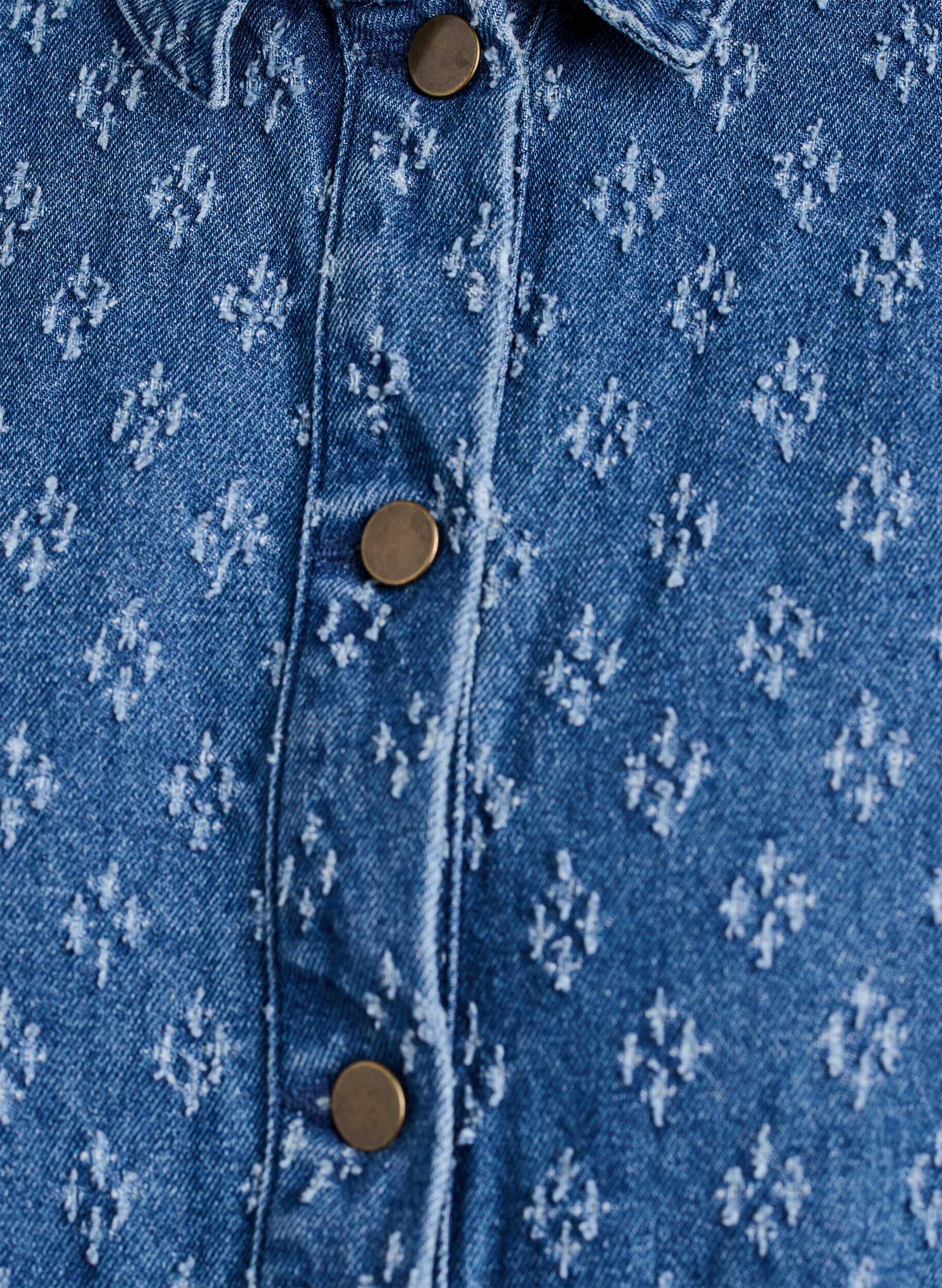 ZizziJeansjacke mit Destroyed-Muster, Blau, Packshot image number 2