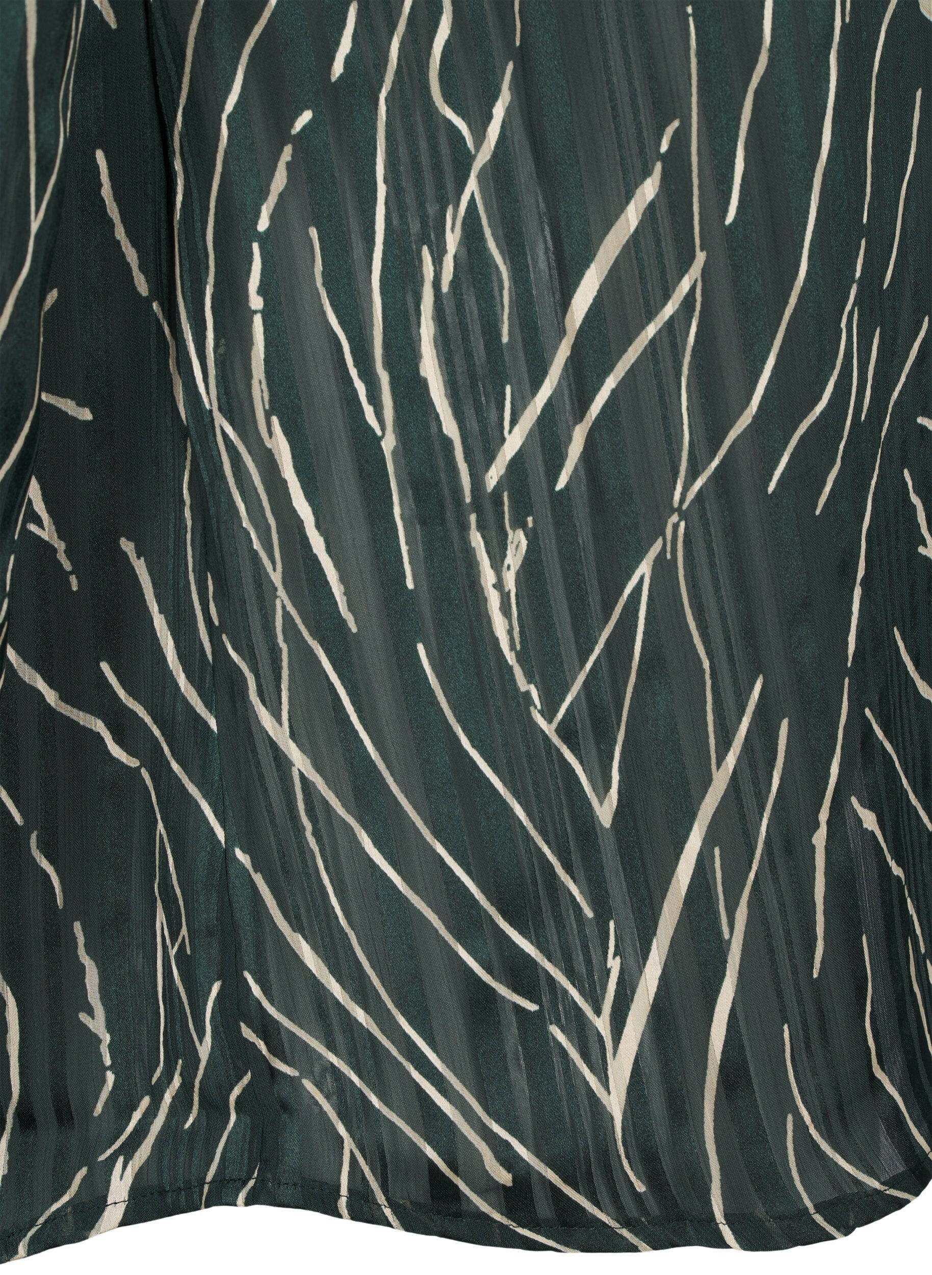 Zizzi Langarmshirt mit Kn&ouml;pfen, Gr&uuml;n, Packshot image number 3