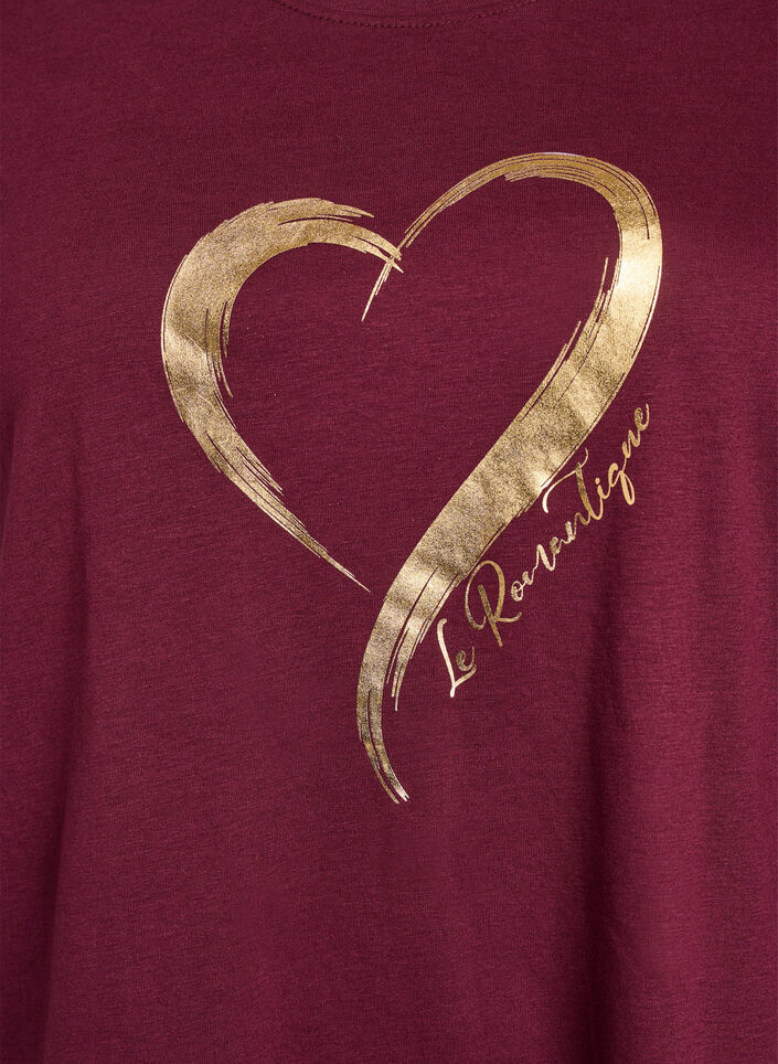 T-Shirt mit Print, Rot, Packshot image number 2