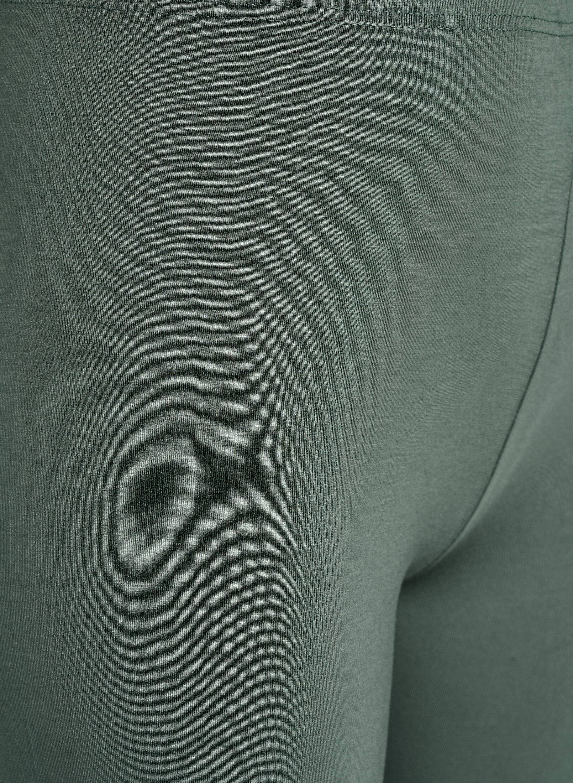 ZizziBasic 3/4-Leggings aus Viskose, Gr&uuml;n, Packshot image number 2