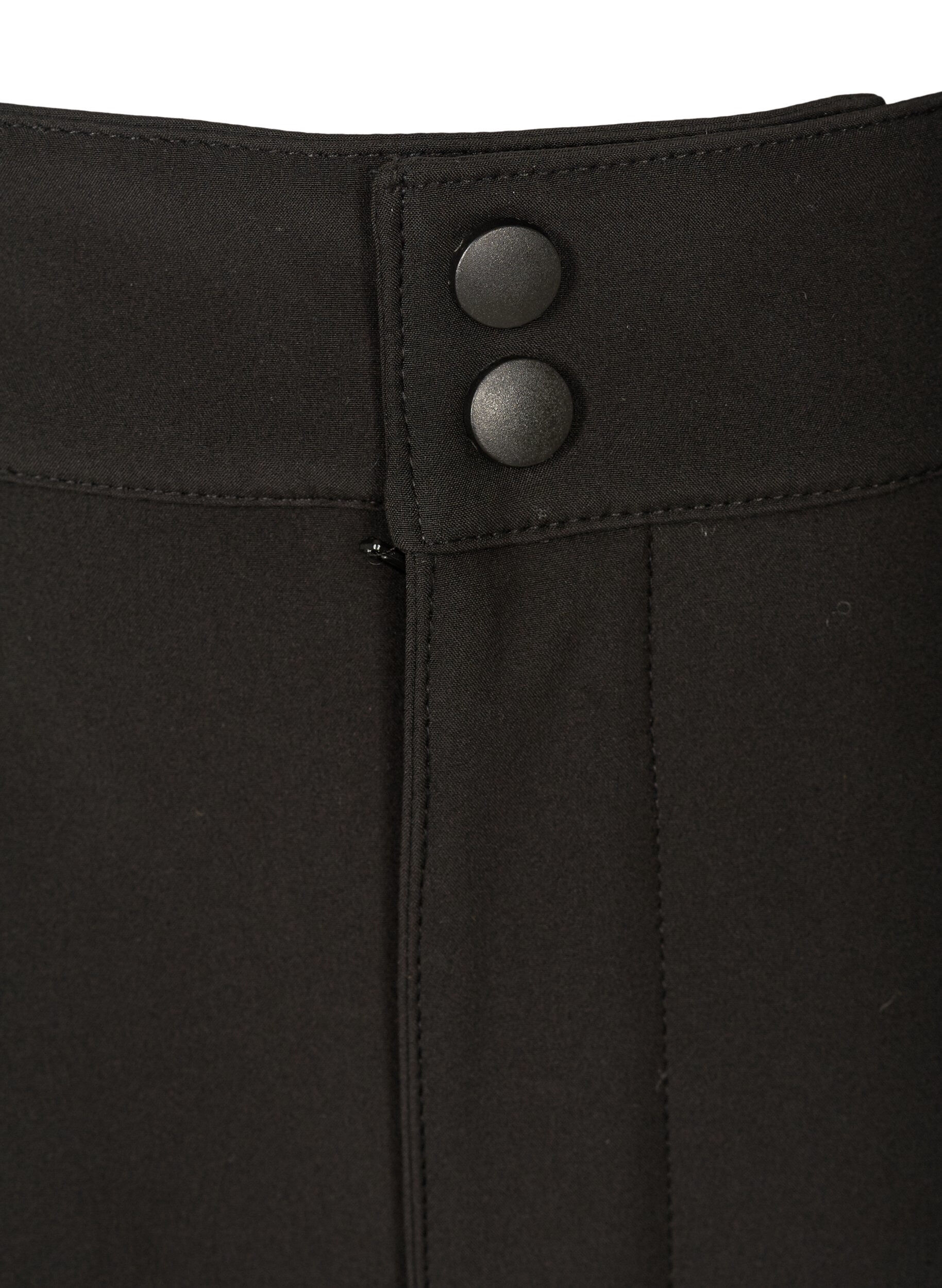 Zizzi Softshell-Hose mit justierbarem Klettverschluss, Schwarz, Packshot image number 2